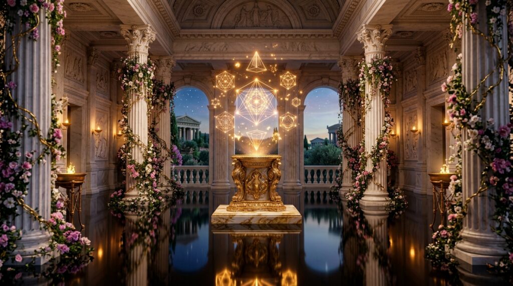 Luxury marble sanctuary with golden mathematical geometry symbolizing casino software volatility indices Luxury marble sanctuary with golden mathematical geometry symbolizing casino software volatility indices